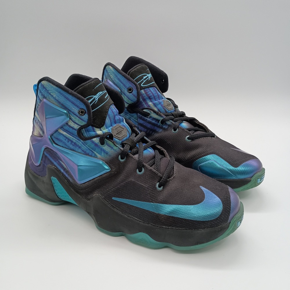 Nike LeBron James 13 XIII Blue Black Shoes Boys Size 7Y Sneakers